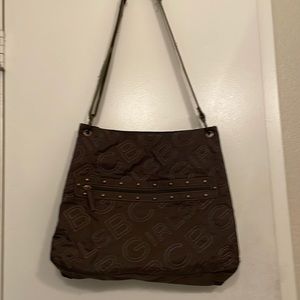 Camo Green BCBG Cloth Crossbody Bag.